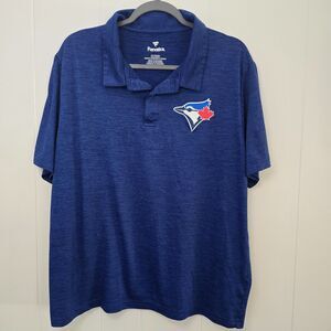 Men's Vintage Fanatics Toronto Blue Jays Baseball Polo XL Blue